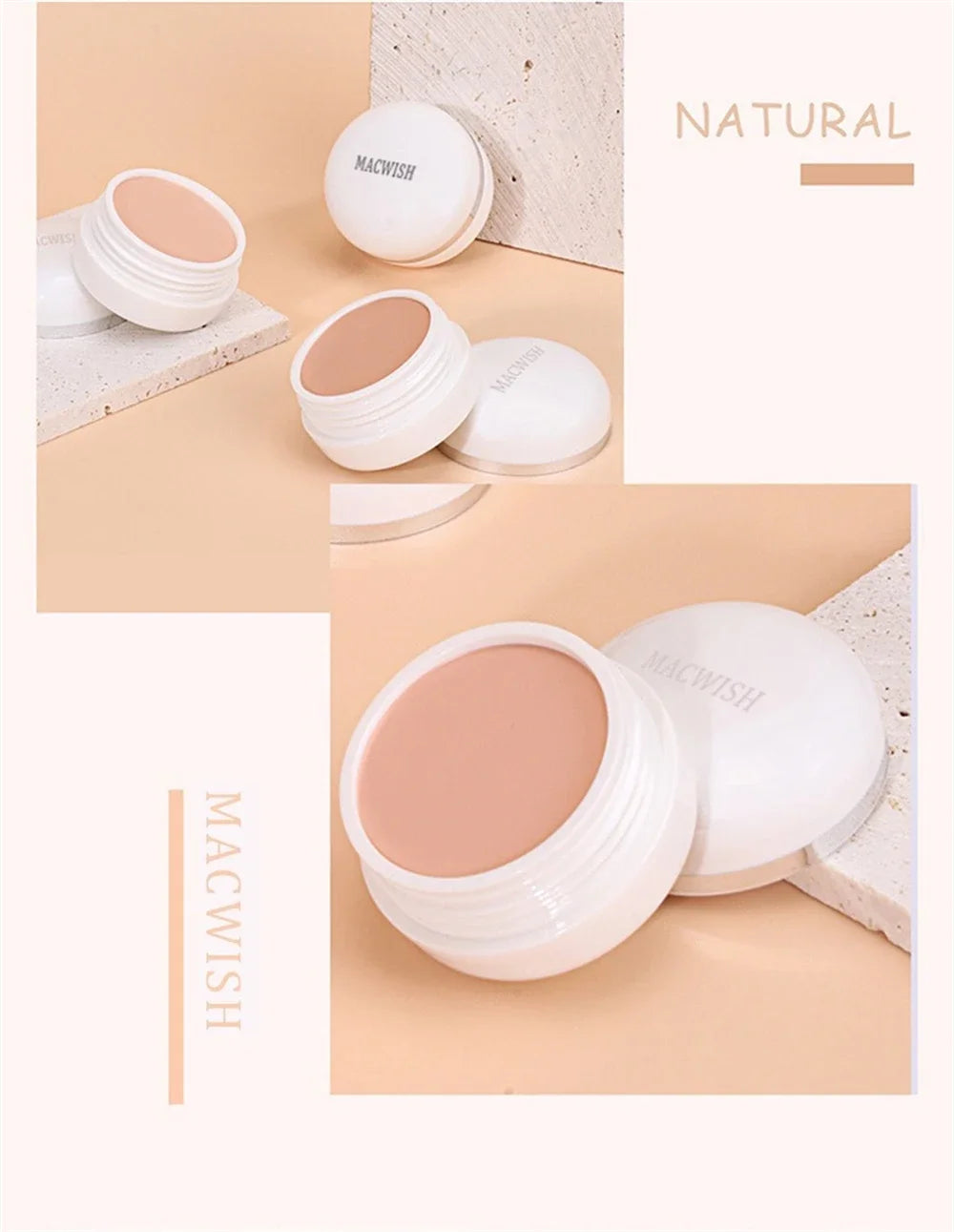Corrector de Alta Cobertura Cubrir Antiojeras Pecas Base de Maquillaje Duradera a Prueba de Agua BB Cream para el Rostro