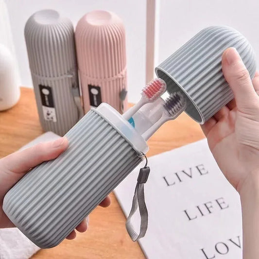 Estuche protector portátil para pasta de dientes y cepillo de dientes, caja de almacenamiento para viajes y camping, protege el cepillo de dientes y la pasta de dientes de la suciedad y los daños