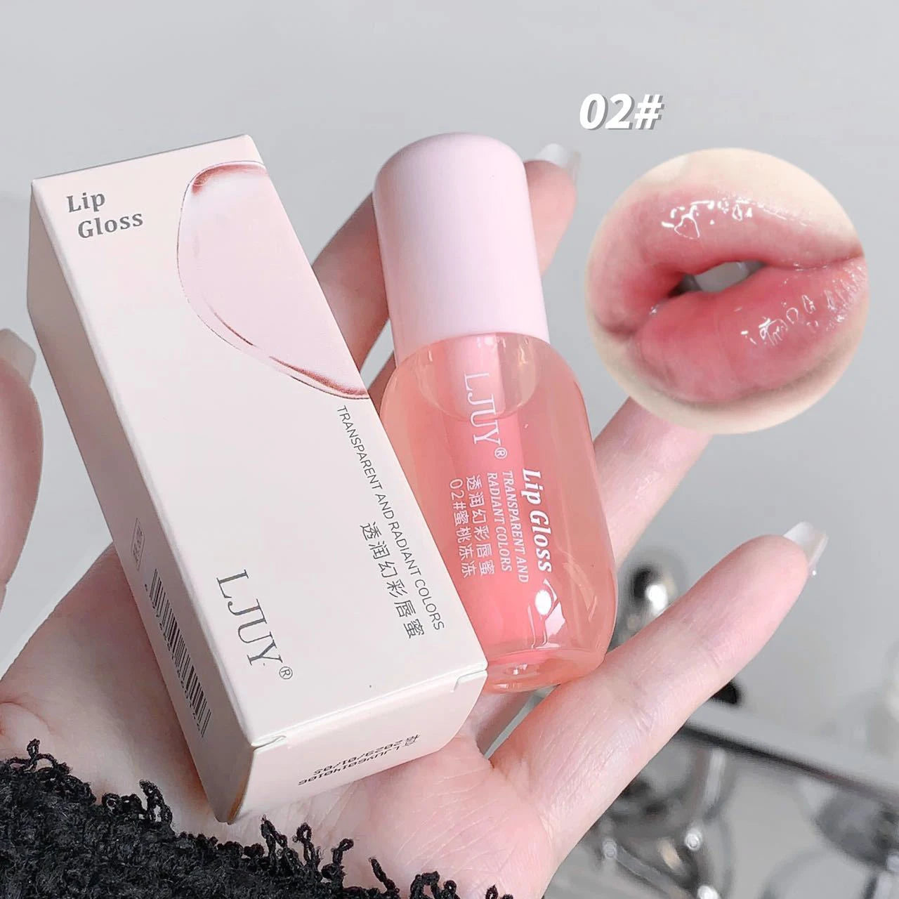 Aceite Labial de Cristal de Fruta Hidratante Brillo Labial Transparente de Vidrio Voluminizador Suero Labial Transparente Cuidado de Labios Maquillaje Cosméticos