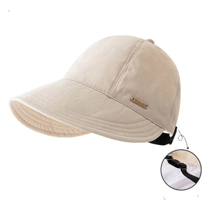 Sombrero de sol plegable de ala ancha Gorras ajustables con cordón para hombres y mujeres Sombreros de playa de verano Viseras de secado rápido Gorra de pescadora