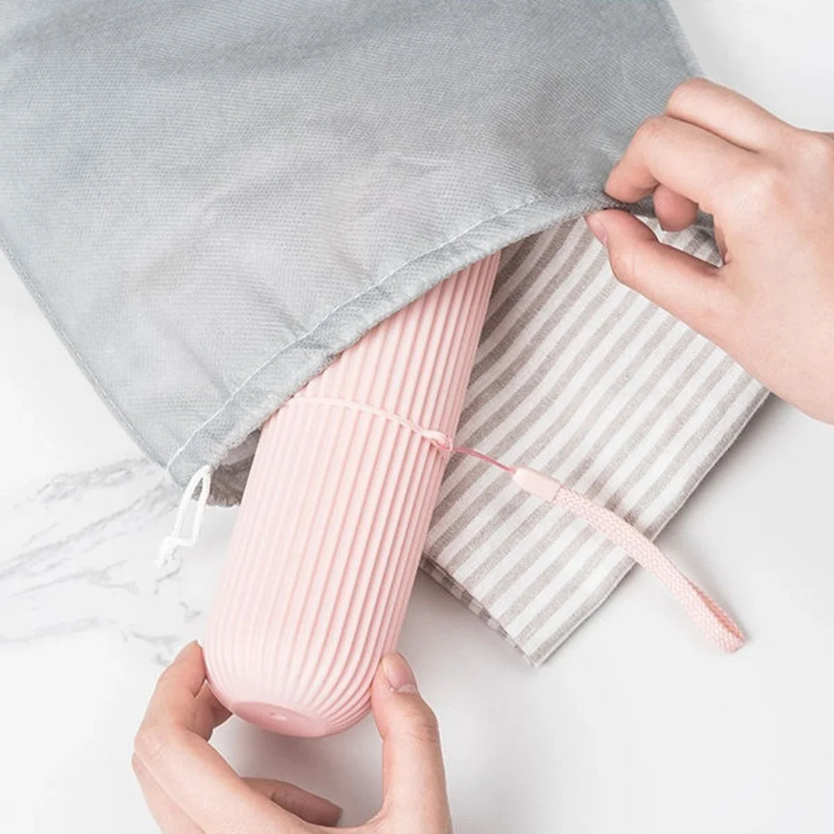 Estuche protector portátil para pasta de dientes y cepillo de dientes, caja de almacenamiento para viajes y camping, protege el cepillo de dientes y la pasta de dientes de la suciedad y los daños