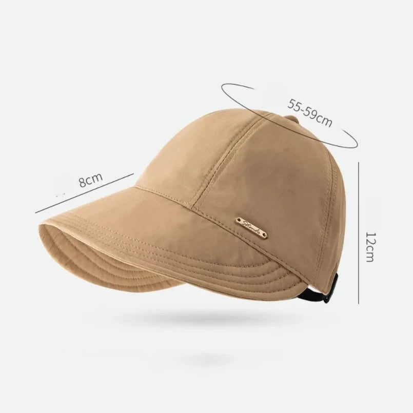 Sombrero de sol plegable de ala ancha Gorras ajustables con cordón para hombres y mujeres Sombreros de playa de verano Viseras de secado rápido Gorra de pescadora