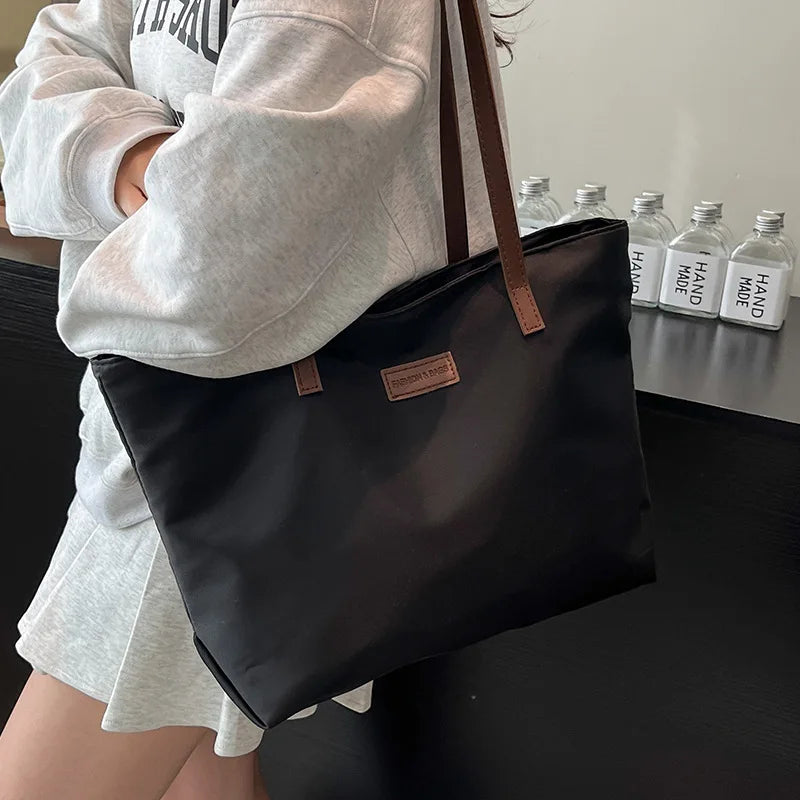Bolsa casual para Casual para mujer tela Oxford, al hombro, ideal para usar en el colegio para tu compu aprueba de agua, gran capacidad para meter todo lo que ocupas en el día a día