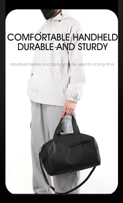 Zipper Large Capacity Oxford Travel Bags Solid Fitness Bags Thickened Fabric High Capacity Waterproof Luggage Sports Bags