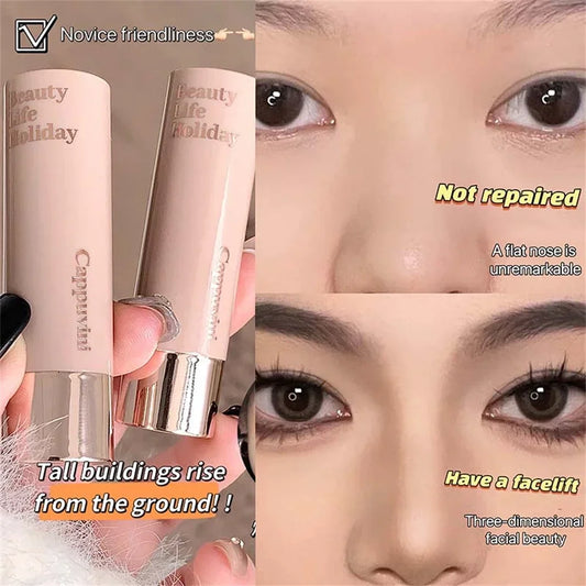 Barras de Contorno de Corrector Mate Hidratante Suave Duradero Sombra 3D de Nariz Resistente al Agua Iluminar el Rostro Destacar Contorno Maquillaje