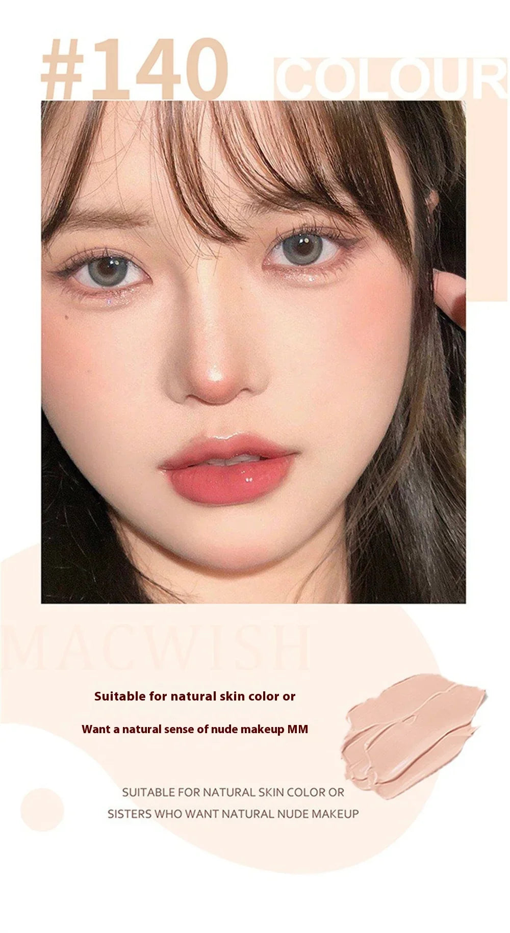 Corrector de Alta Cobertura Cubrir Antiojeras Pecas Base de Maquillaje Duradera a Prueba de Agua BB Cream para el Rostro