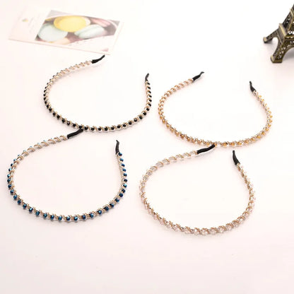 Fashion Women Hair Hoop Ladies Crystal Rhinestone Pearl Hairband Headband Head Piece Hair Band Accessories